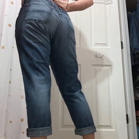 Trendy Dark Wash Lucky Brand Boyfriend Jeans - Picture 10 of 11